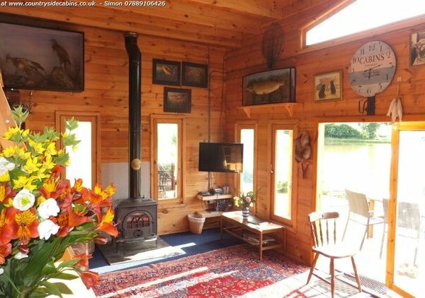The Cabin cabin at Countryside Cabins fishery in Herefordshire
