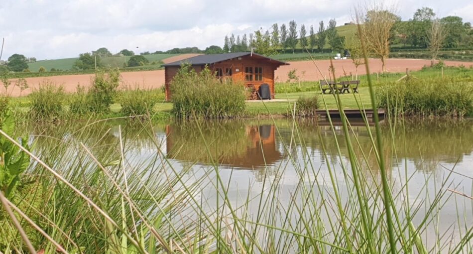 Kingfisher Lake at Countryside Cabins in Herefordshire