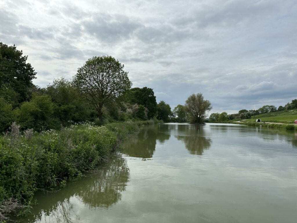 View from carpark end of Lake 1 towards the island