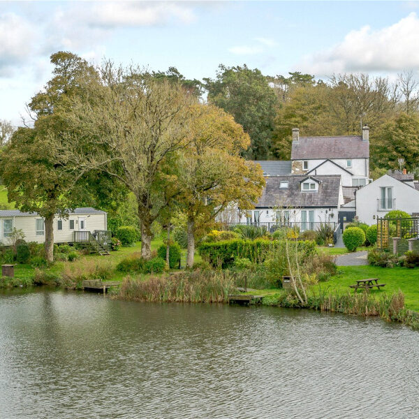 Lakehouse Holidays with fishing lake for sale in Anglesey