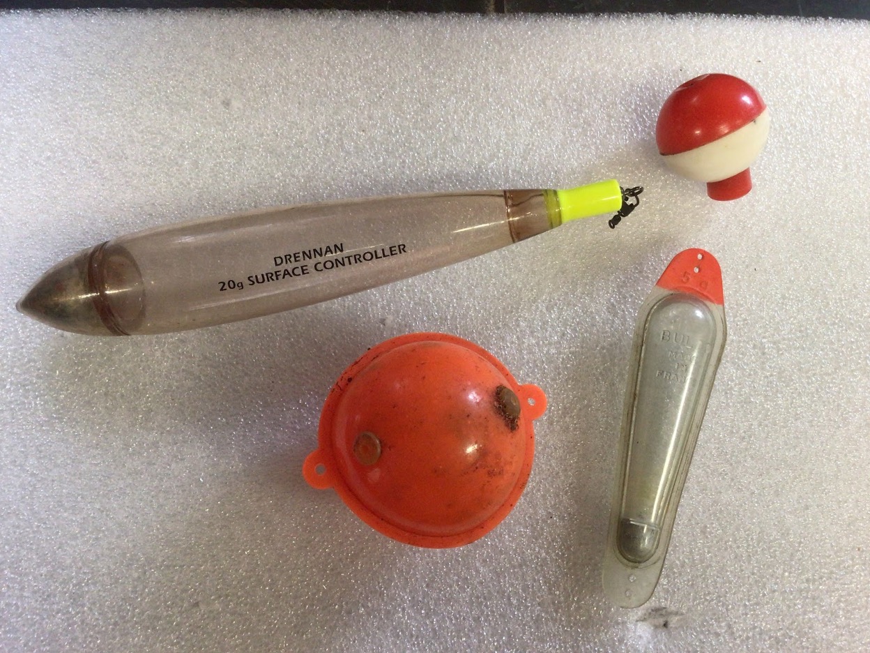 A variety of bespoke devices designed for surface fishing.