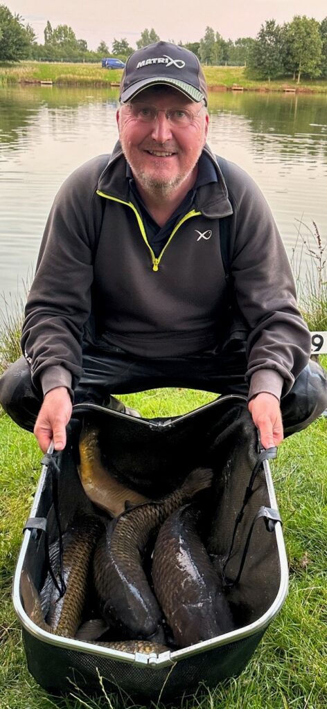 Wayne Sherman with a 423lb net of carp from Meadowlands Fishery in Coventry