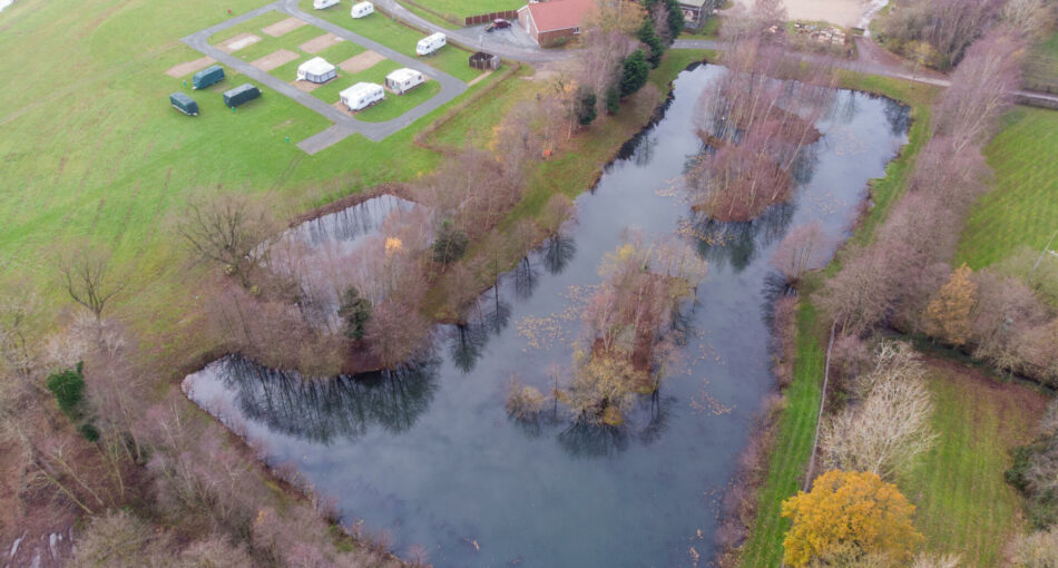 Gianna's Lake at Cobbleacre Park Lakes in Hevingham, Norfolk