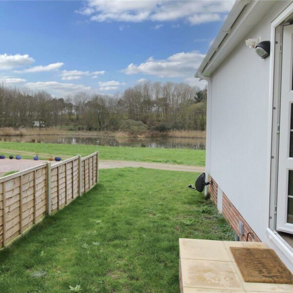 For sale: two bed property with access to fishing lake in Benhall, Suffolk