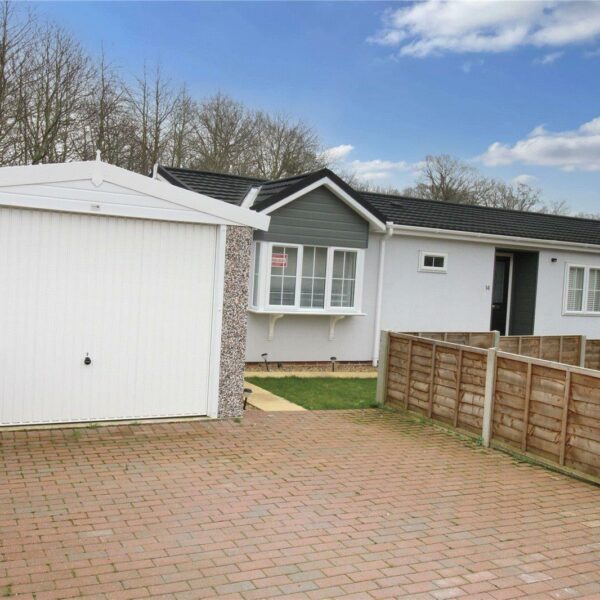 For sale: two bed property with access to fishing lake in Benhall, Suffolk