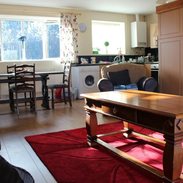 Inside the accommodation at Woodside Fishery in Cleobury Mortimer, Shropshire