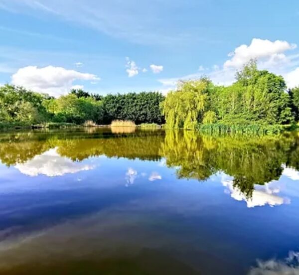 Woodside Pool at Woodside Fishery, Cleobury Mortimer, Kidderminster, Worcestershire