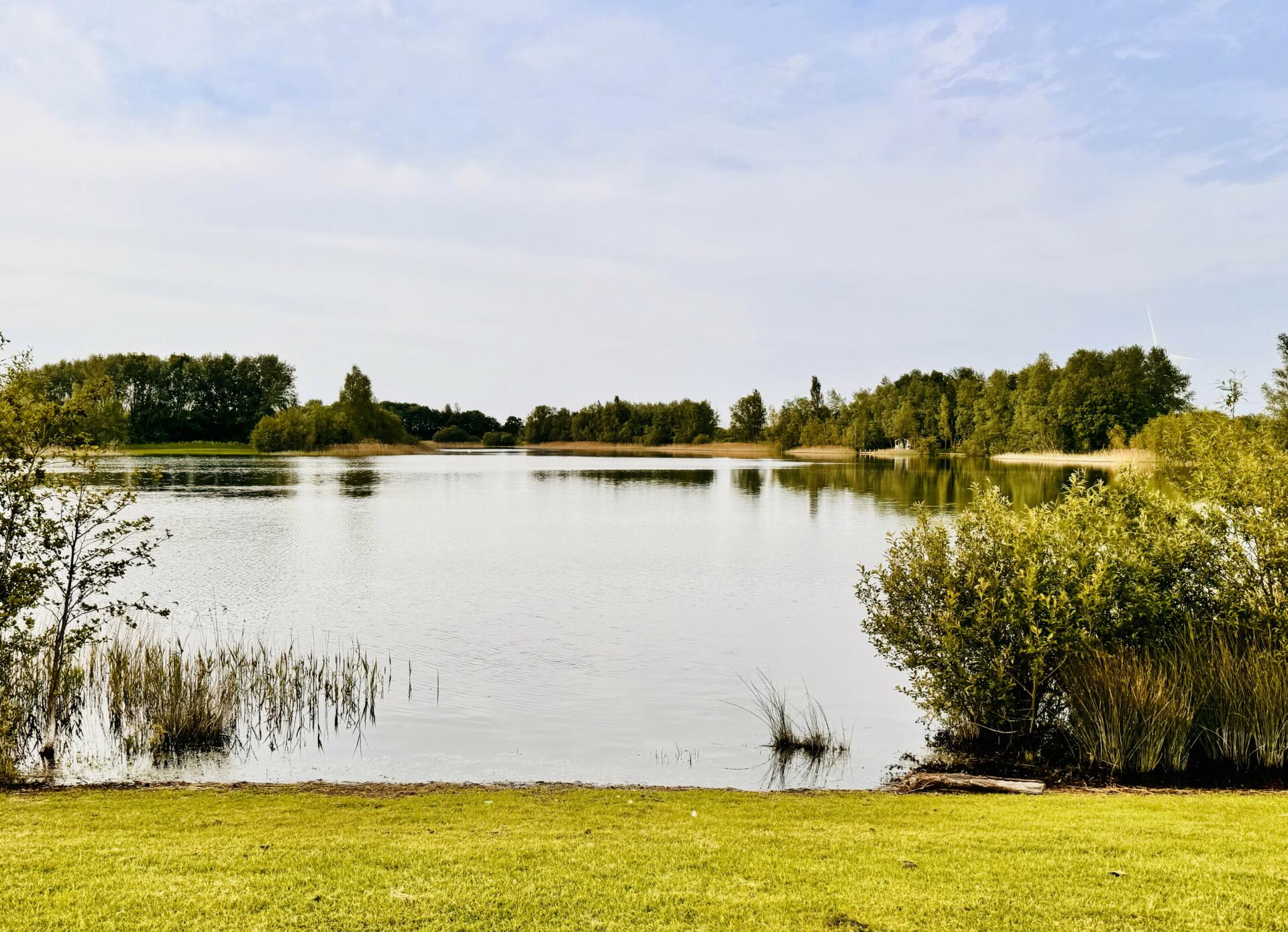 The fishing lake at Hawton Waters near Newark, Nottinghamshire