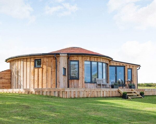 The Angel luxury lakeside lodge at Hawton Waters near Newark, Nottinghamshire
