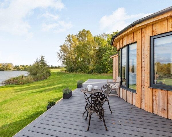 The Angel luxury lakeside lodge at Hawton Waters near Newark, Nottinghamshire