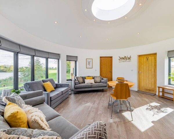 The Angel luxury lakeside lodge at Hawton Waters near Newark, Nottinghamshire