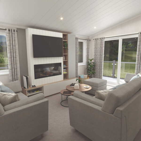 A Swift Edmonton static caravan at Wold View Country Park in Lincolnshire