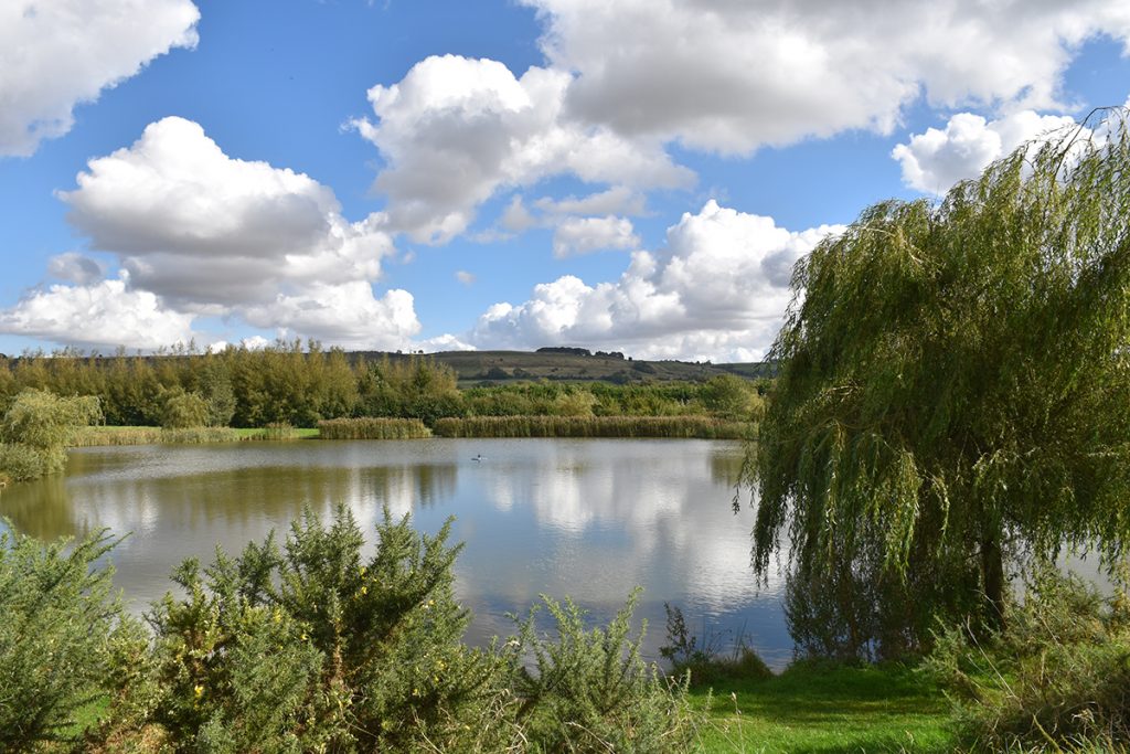 Bronze Lake at Wold View Country Park in Lincolnshire
