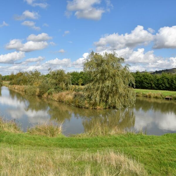 Canal Lake at Wold View Country Park in Lincolnshire
