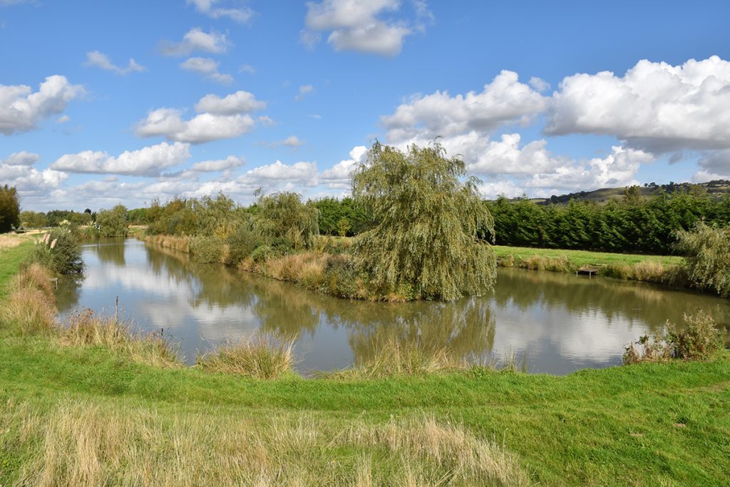 Canal Lake at Wold View Country Park in Lincolnshire