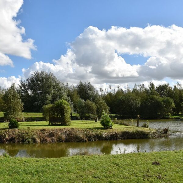 Island Lake at Wold View Country Park in Lincolnshire
