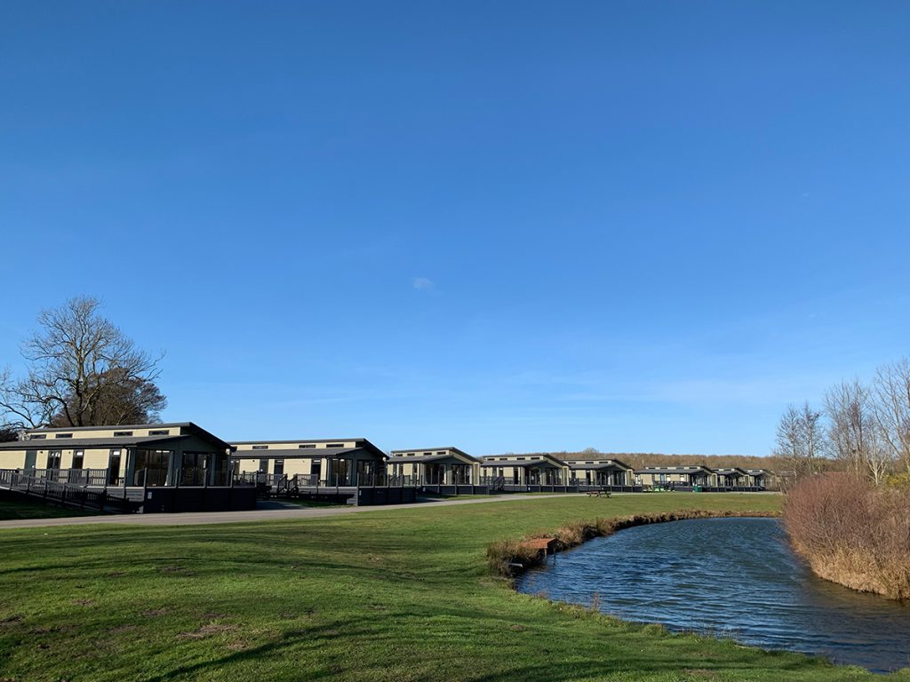 Ruby Lake at Wold View Country Park in Lincolnshire