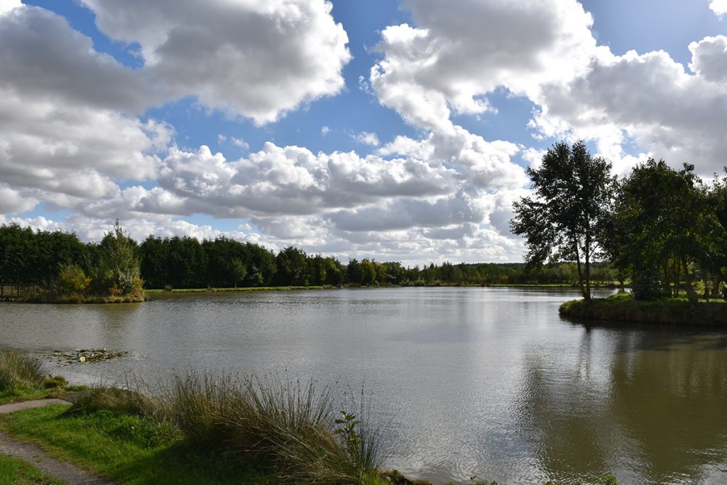 Silver Lake at Wold View Country Park in Lincolnshire