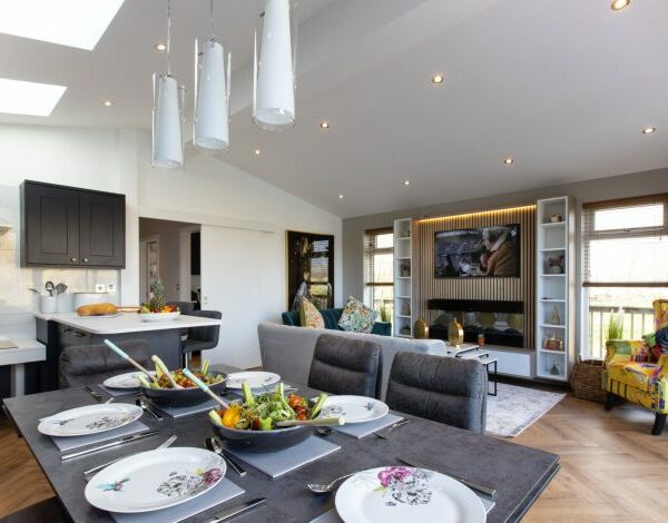 Inside one of the lodges at Noah's Retreat in Lincolnshire