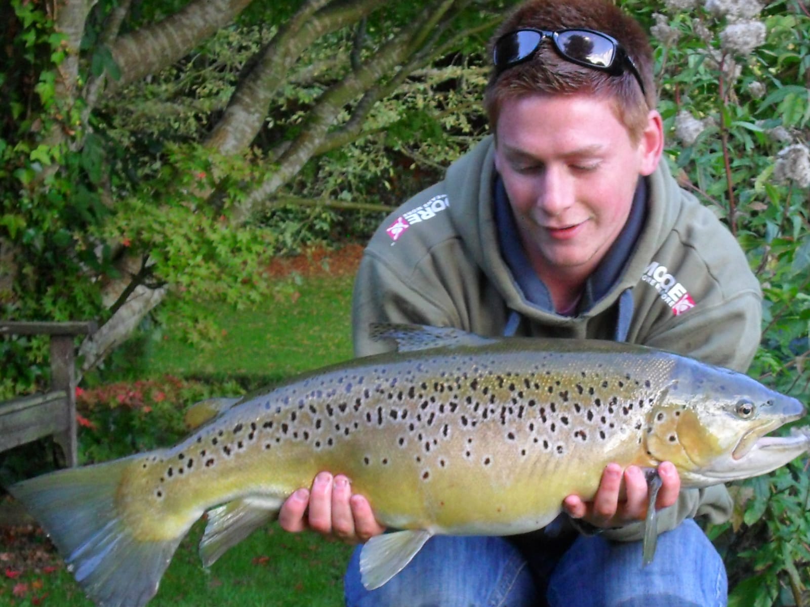 An incredible brown trout was caught in the Back Garden Pool weighing in at a massive 15 lb 12 oz