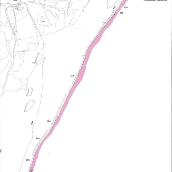 Site plan of land for sale